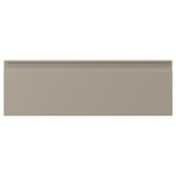 UPPLÖV beige kitchen cabinet with sleek, integrated handles and modern design.