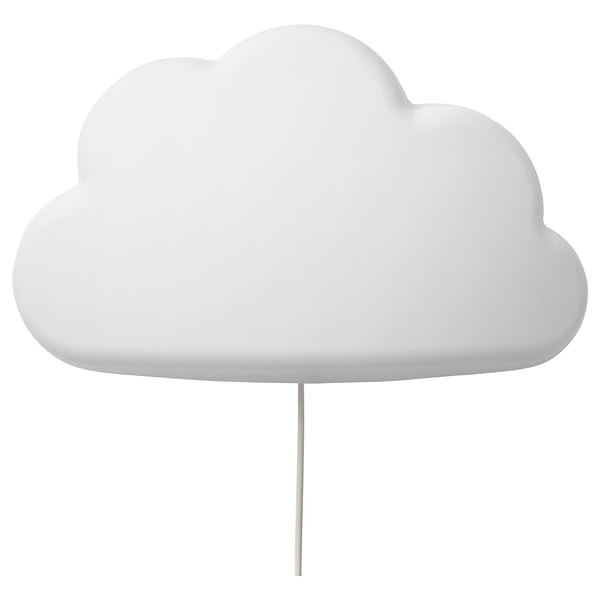 UPPLYST: white, playful, child-safe lamp with soft light, made of 50% recycled plastic.