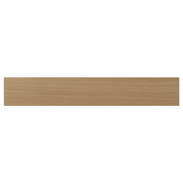 VEDHAMN natural wood shelf, rectangular, oak, smooth grain.