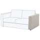 A light-colored, modern VIMLE sofa with clean lines and square arms.