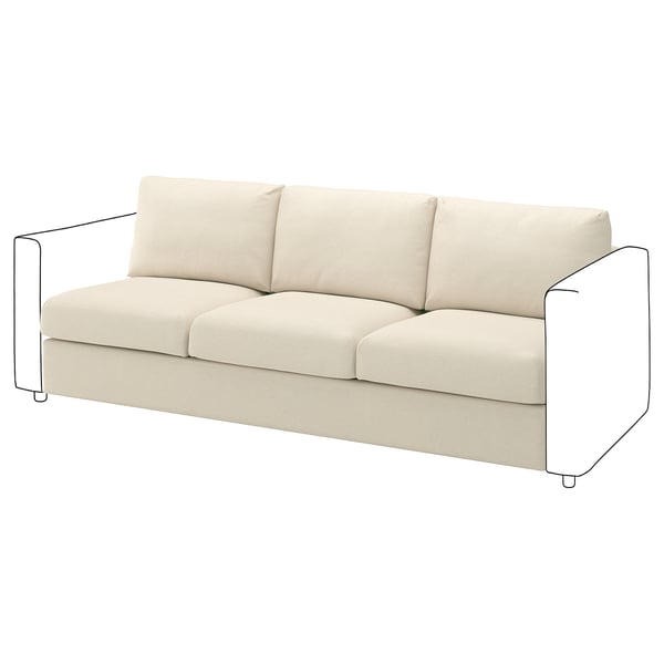 VIMLE Sofa section, Knäbäck light beige