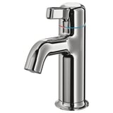 The VOXNAN tap is chrome-plated brass with a sleek, modern design. It a single lever handle and a cold start function to save water and energy.