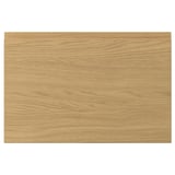 VOXTORP oak-expression door, smooth surface, rectangular shape, integrated handles
