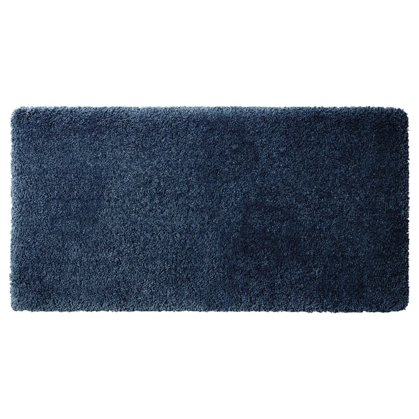 ALMTJÄRN Bath mat, dark blue, 60x120 cm