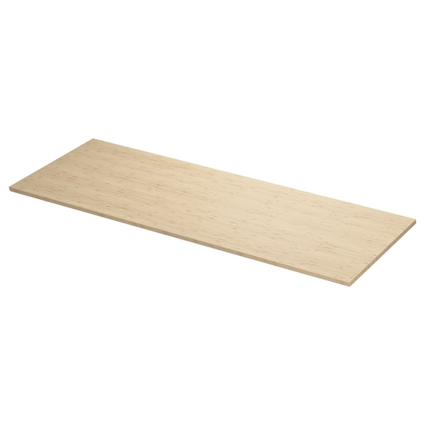 ÅLSKEN bamboo countertop, natural grain, durable, humid-resistant.