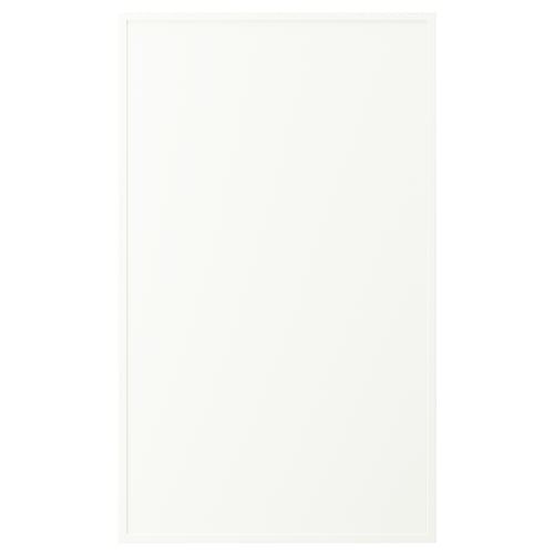 White rectangular particleboard furniture. Minimalist design, smooth edges.