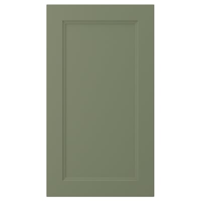 AXSTAD green cabinet door, simple rectangular design with inset panel.