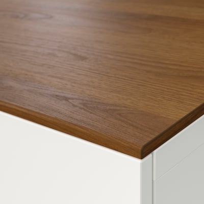 BESTÅ Top panel, brown/walnut, 120x42 cm
