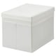 DRÖNA Box with lid, white, 26x36x25 cm