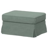 EKTORP Cover for footstool, Hemmesta grey-green