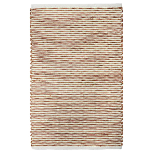 Handwoven ENERGIKÄLLA rug, multicoloured cotton, rectangular shape, unique pattern.