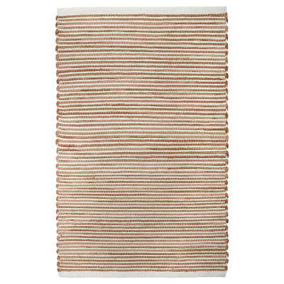 Handwoven ENERGIKÄLLA rug, multicoloured cotton, rectangular shape, unique pattern.