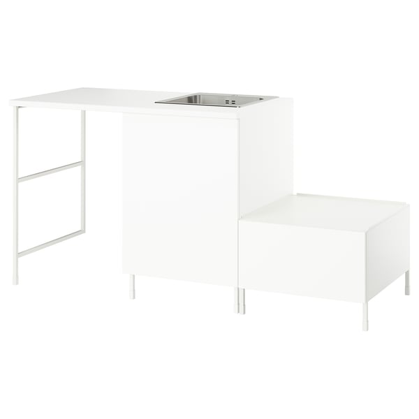 ENHET Storage combination, white, 199x63.5x90 cm