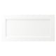 White ENKÖPING cabinet with classic frame design, featuring durable wood-like foil, resistant to moisture and stains, and easy to clean.