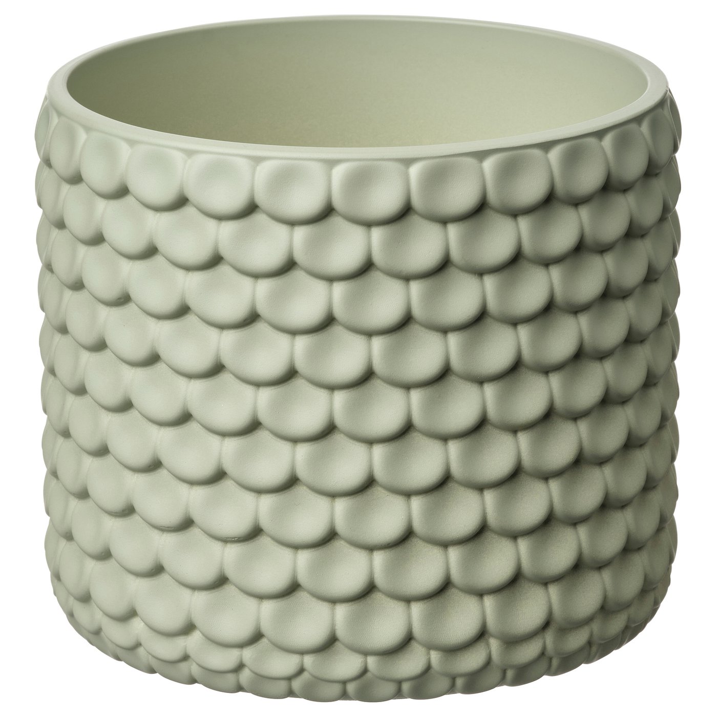 GLACIÄRBJÖRN Plant pot, light green, 9 cm