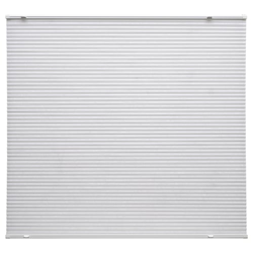 White pleated blind - HORNVALLMO: modern design, cordless, eases light & privacy control, environmentally friendly.