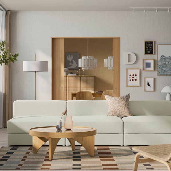 JÄTTEBO 4,5-seat modular sofa, Axvall off-white