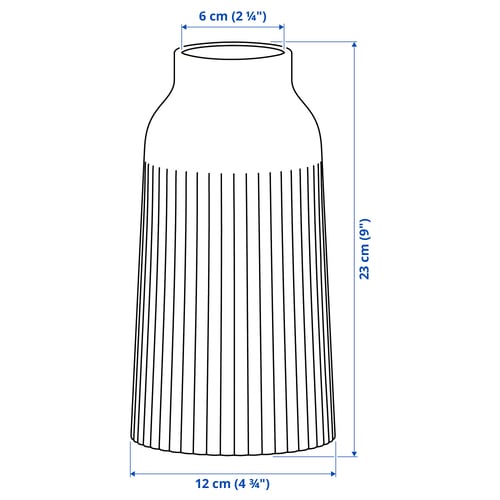 Illustration with measurements for the product: KAPKASTANJ.