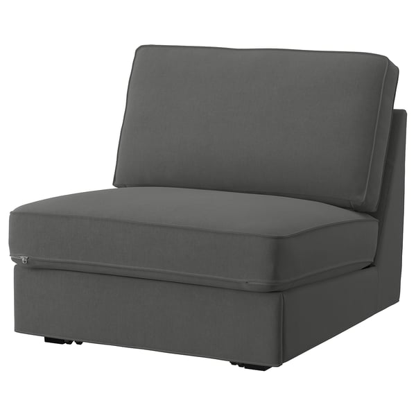 KIVIK grey sofa-bed: compact, armrest-free, perfect for small spaces