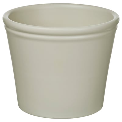 Off-white round planter