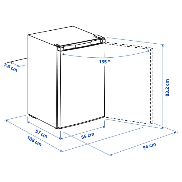 Illustration with measurements for the product: LAGAN.