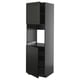 METOD black kitchen unit, sleek modern design with adjustable shelves, durable materials.