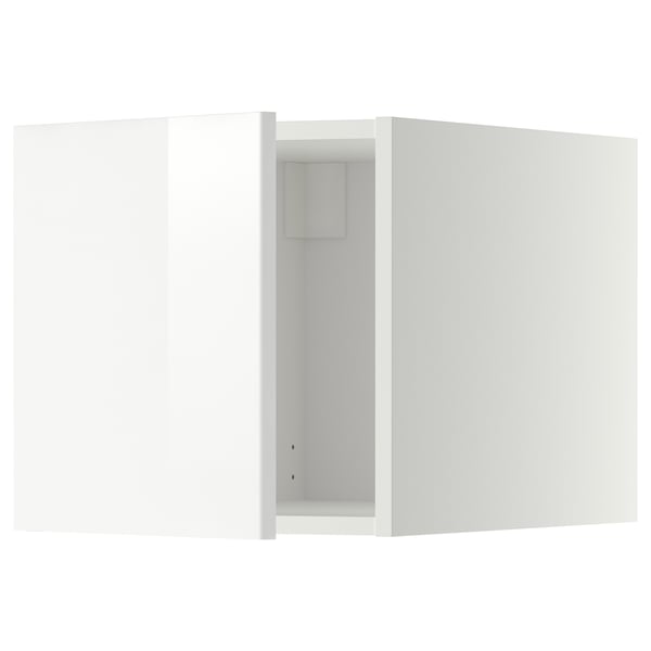 Modern white kitchen cabinet from ikea in glossy finish with sleek design.