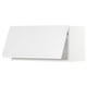 Modern white kitchen cabinet, square shape, glossy finish.