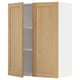METOD kitchen cabinet: light wood, rectangular, two-door design with adjustable shelves.