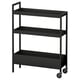 NISSAFORS Trolley, black, 50.5x19x67 cm