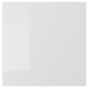 RINGHULT grey high-gloss kitchen unit. Modern design, durable, easy to clean. Square shape, with sleek lines.