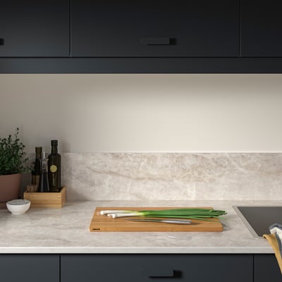 RUNSBÄCK Custom made wall panel, polished beige/brown/marble effect high pressure porcelain, 1 m²x1.2 cm