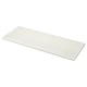 A white SÄLJAN worktop with rounded edges made from laminate. It has a simple, rectangular design.