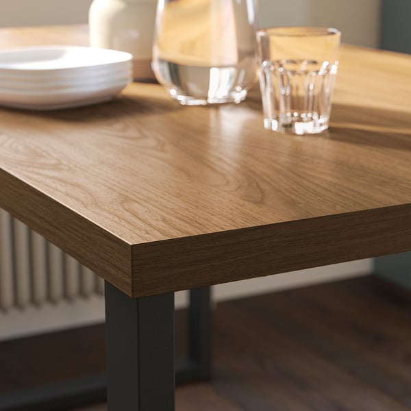 SKÅLSTA Table top, walnut effect, 140x80 cm