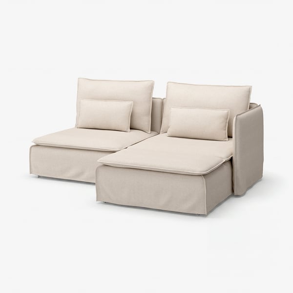 SÖDERHAMN sectional sofa, beige, modern, modular, comfortable.