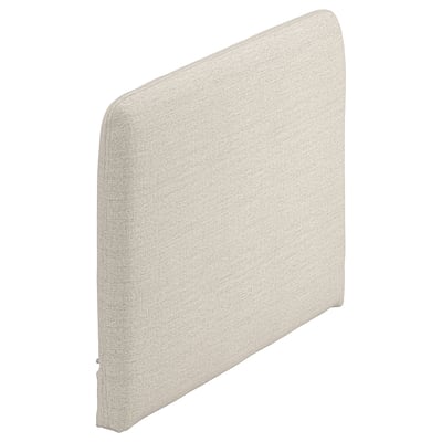 A beige SÖDERHAMN chair cushion in gunnared fabric, rectangular with rounded edges.