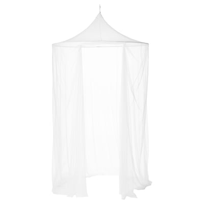 SOLIG white hammock net; soft, protective; hexagonal shape; suspends from ceiling.