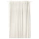White STENFRÖ curtain heading tape for easy pleats, made from recycled polyester for eco-friendly style.
