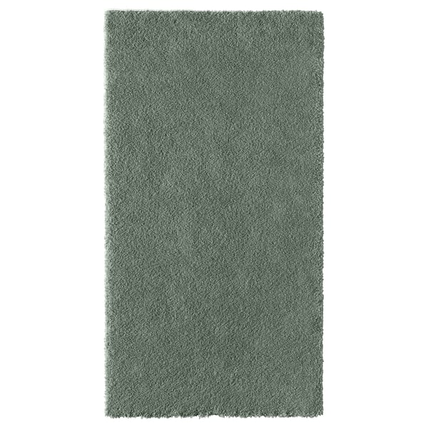 STOENSE Rug, low pile, pale green, 80x150 cm