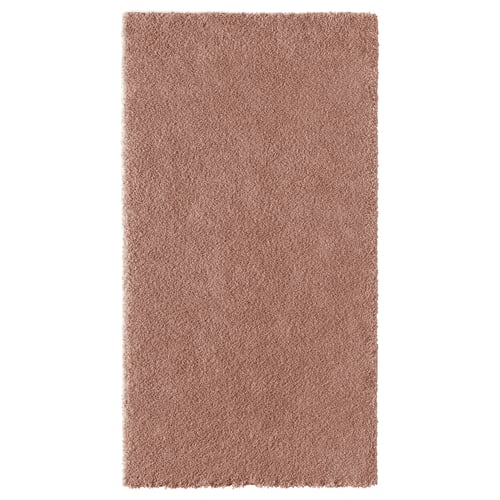STOENSE Rug, low pile, pale pink, 80x150 cm