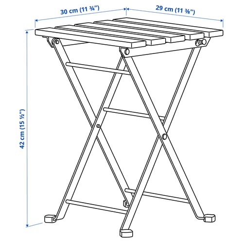 Illustration with measurements for the product: TÄRNÖ.