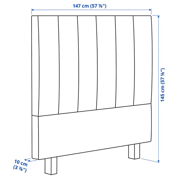 TJÅLLE Headboard, Bomstad dark brown, 140 cm