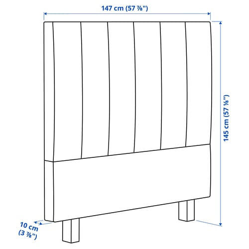 TJÅLLE Headboard, Bomstad dark brown, 140 cm