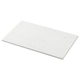 Ikea TOLKEN white marble effect countertop, rectangular, easy to clean, durable.