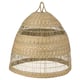 TORARED: woven seagrass pendant lamp, beige, rustic cone