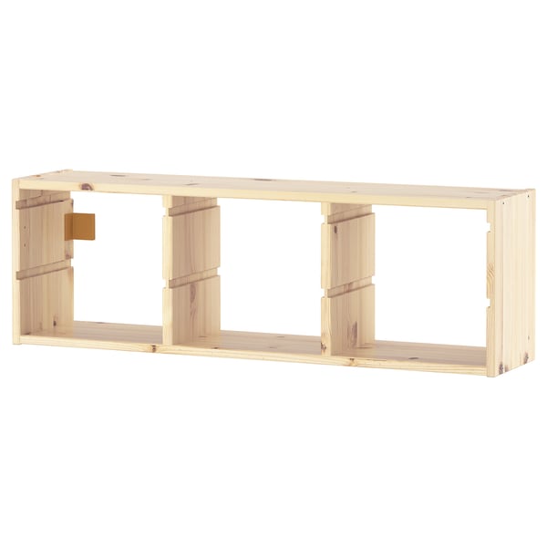 Ikea TROFAST wooden light pine storage unit frame.