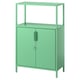 TROTTEN Cabinet with doors, light green, 70x35x110 cm
