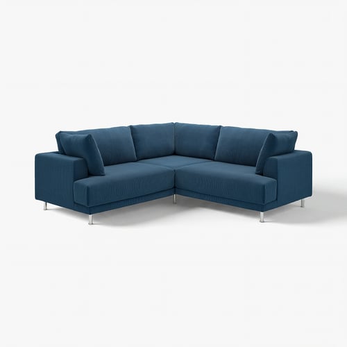 A blue UPPÅKRA sectional sofa with a modern design and comfortable cushions.