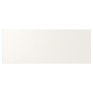 UTRUSTA drawer front: white, rectangular, flat panel design. Made from fibreboard, acrylic painted.