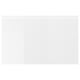 VÄSTERVIKEN unit in white. Its glossy, rectangular, with a door for hidden storage.